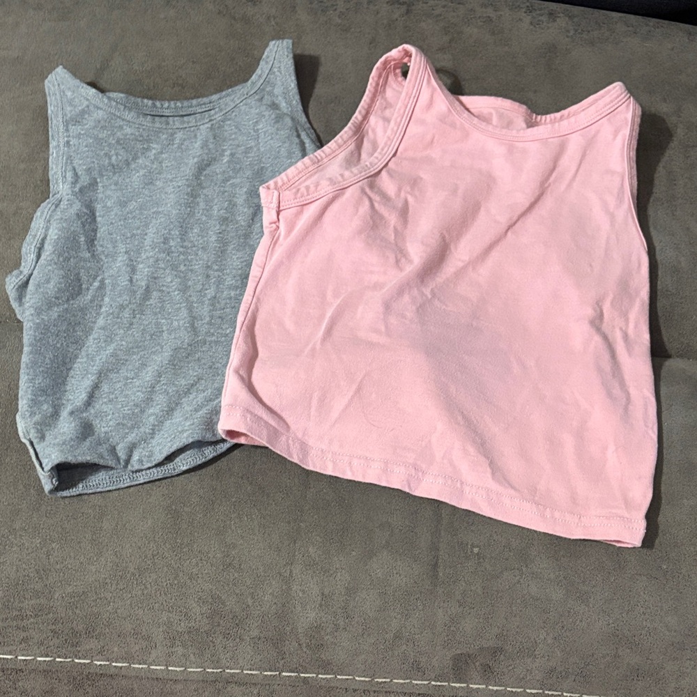 Old Navy Kids Tank Tops - Pink and Gray